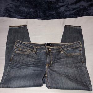 GAP Blue Skinny Jeans with Classic Fading